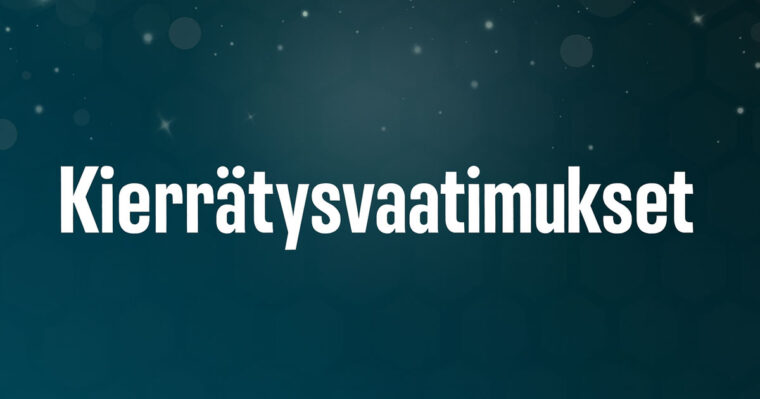 Kierrätysvaatimukset